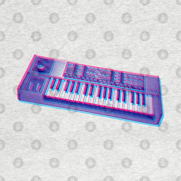 Moog Source 8 bit 3D Synth Design by DankFutura